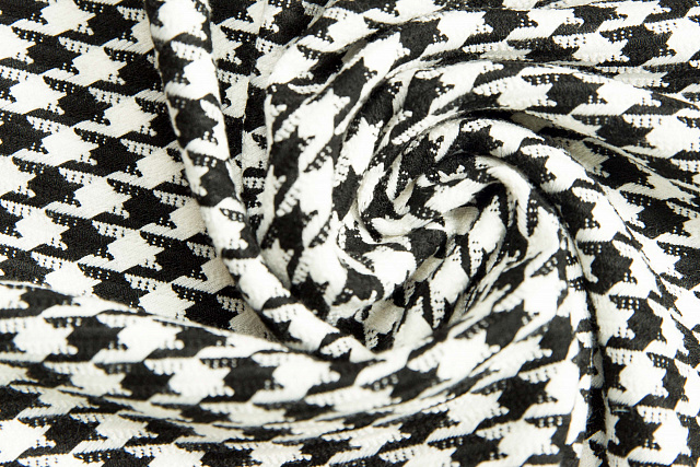 13941/Black/White - Костюмная ткань