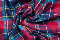 13940/Red/Navy - Костюмная ткань