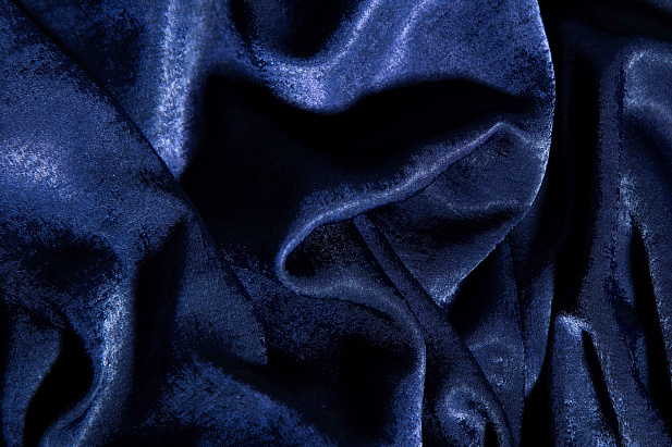 14902/Navy/C2 - Сатин-однотон
